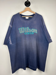 Vintage 90s Wilson Pro 5000 Faded Navy Tee