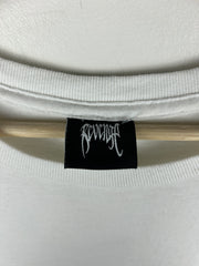 Revenge Tonal Dual Arch Logo White Tee