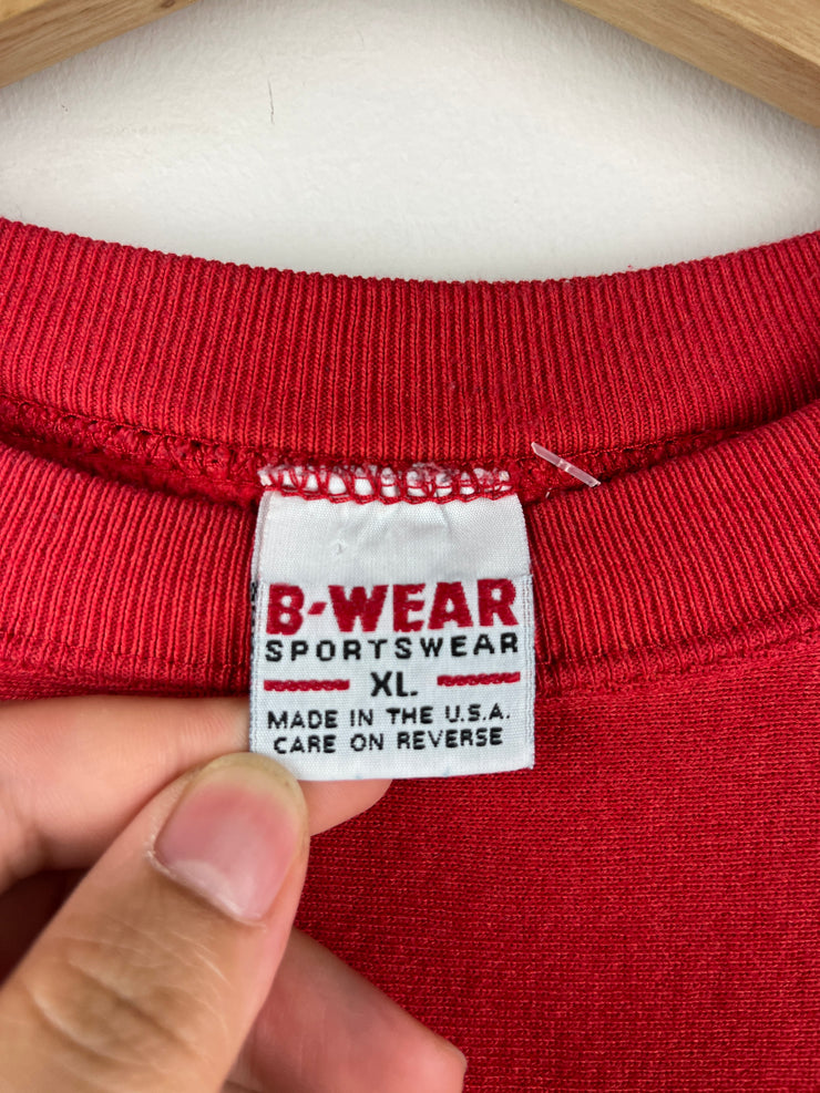Vintage 90s Ohio State University Buckeyes Embroidered Red Crewneck