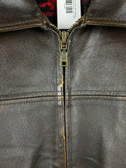 Vintage Winchester Brown Leather Straight Cut Jacket