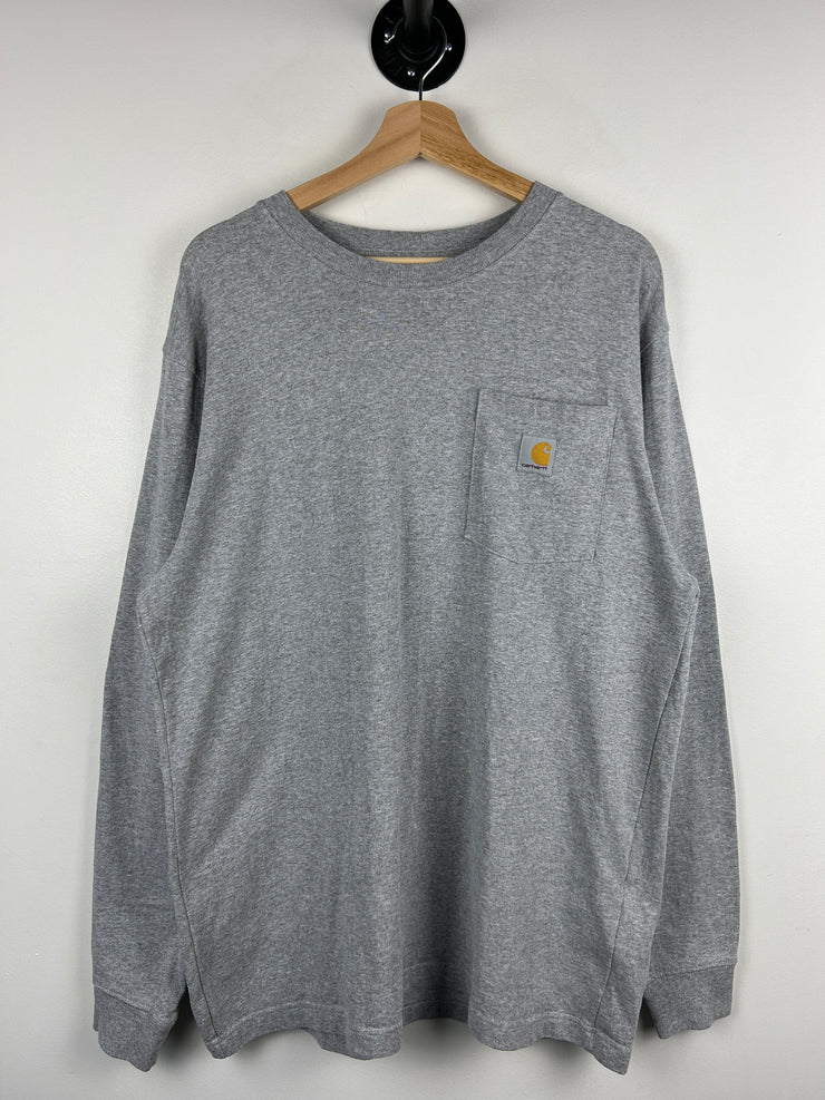 Vintage Carhartt Grey Pocket Long Sleeve