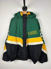 Vintage 90s NFL Starter Green Bay Packers Green Hooded Jacket