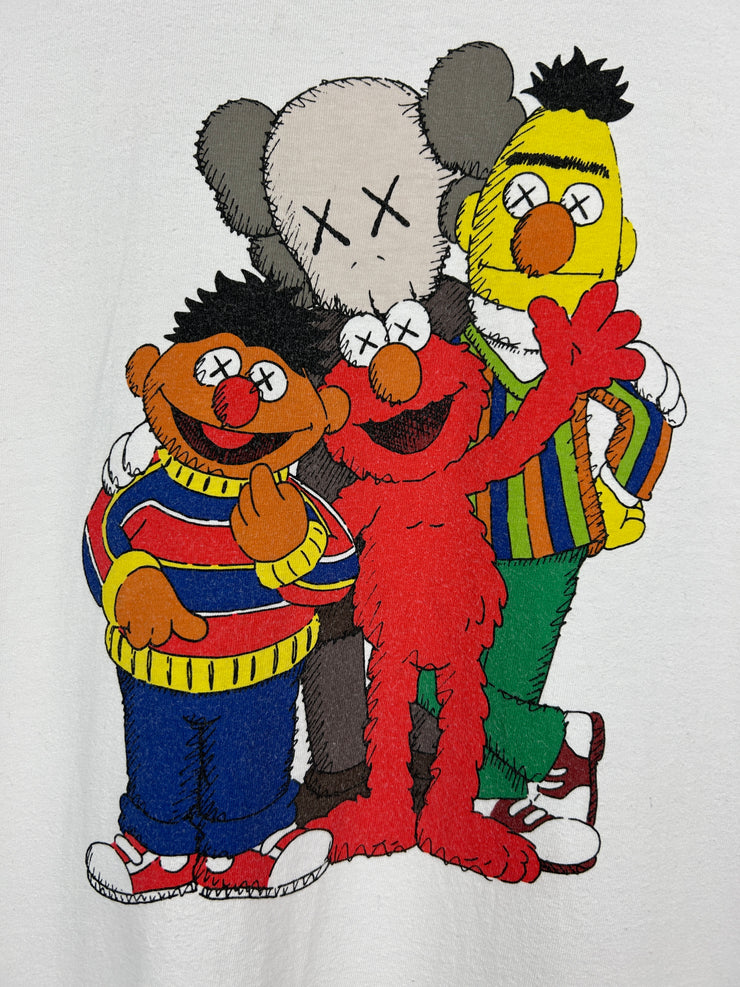 Kaws Sesame Street Group White Tee