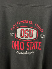 Vintage 90s Ohio State Buckeyes Embroidered Black Crewneck
