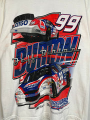 Vintage 90's Nascar Jeff Burton White Tee