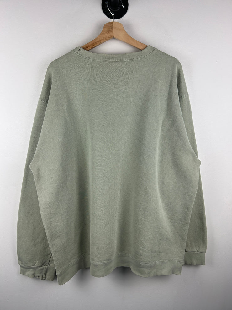 Vintage 90s Nike Mini Swoosh Pistachio Crewneck