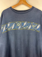 Vintage 2000 Grateful Dead Liquid Blue Box Logo Blue Tee