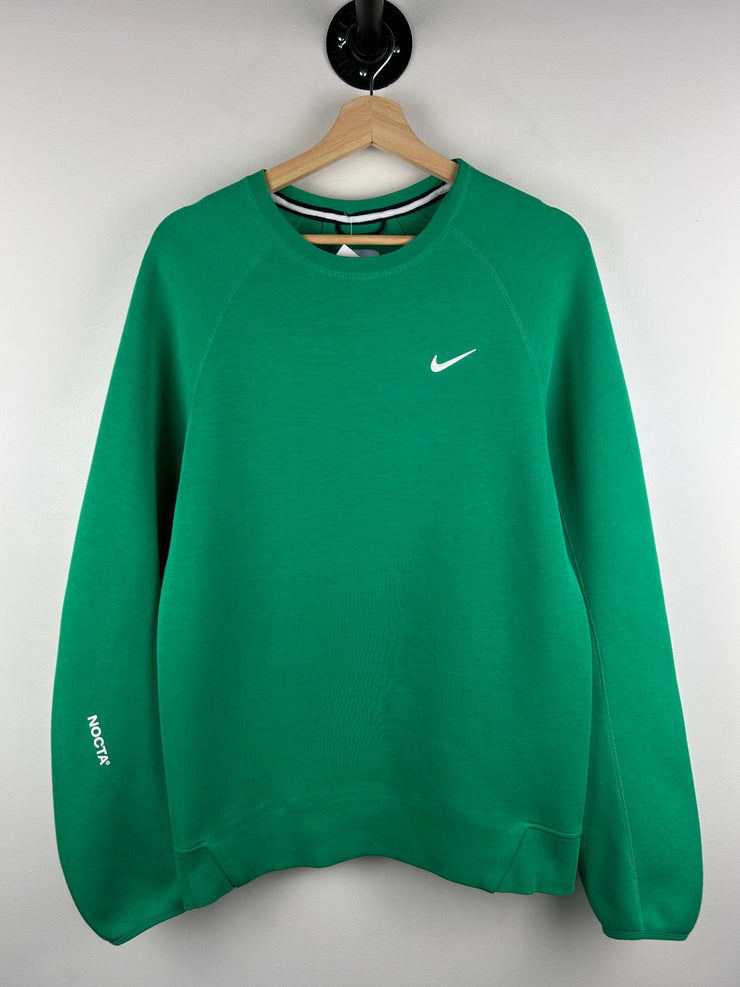 Nike Nocta Tech Fleece Stadium Green Crewneck