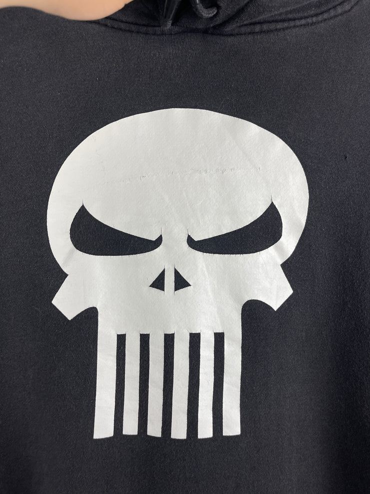 Vintage 2003 Marvel Comics The Punisher Black Hoodie