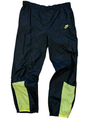 Vintage 90's Nike Swoosh Black & Green Splash Pants