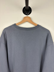 Dime Embroidered Slate Blue Crewneck