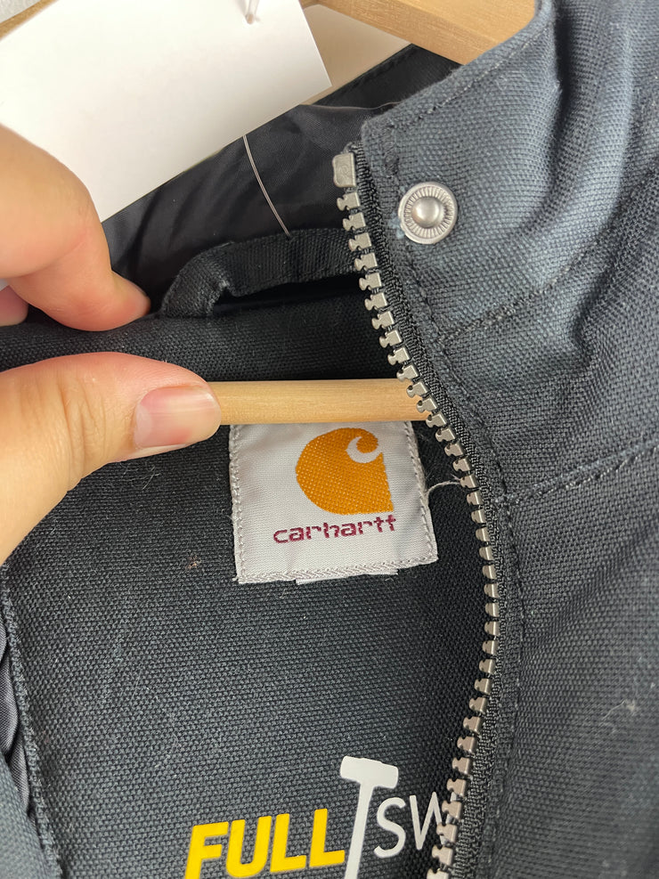 Vintage Carhartt Full Swing Quick Duck Black Hooded Jacket