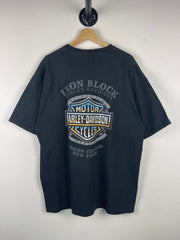 Vintage Harley Davidson Life Begins When You Get One Black Tee