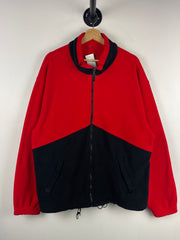 Vintage 90s Marlboro Red & Black Zip Up Fleece