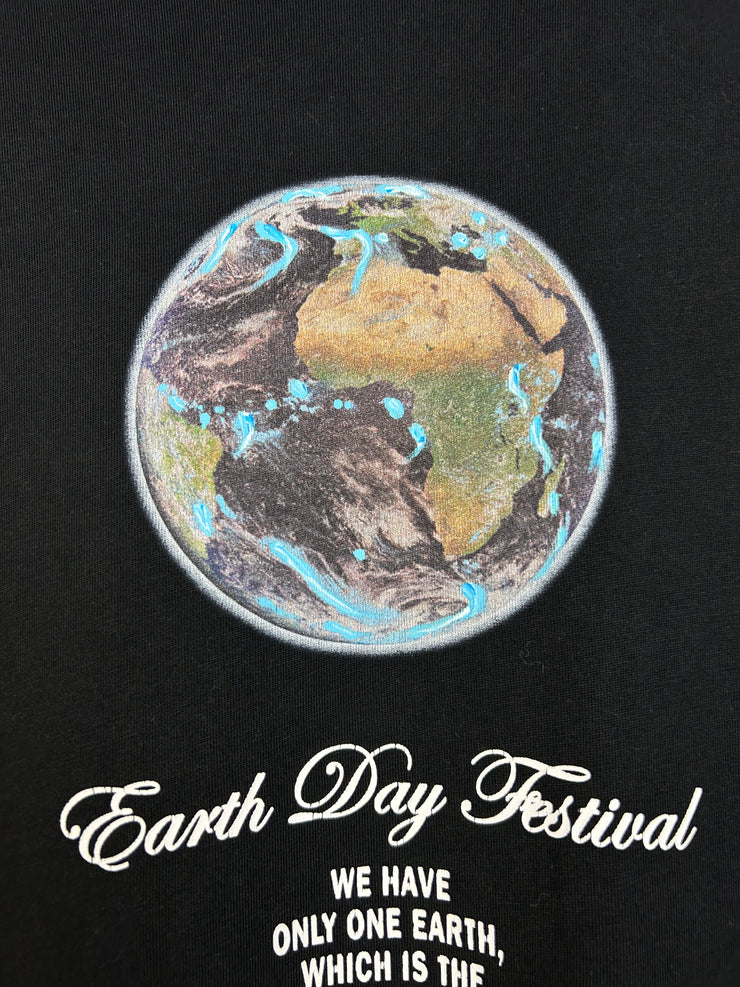 Vetements Earth Day Festival Black Tee