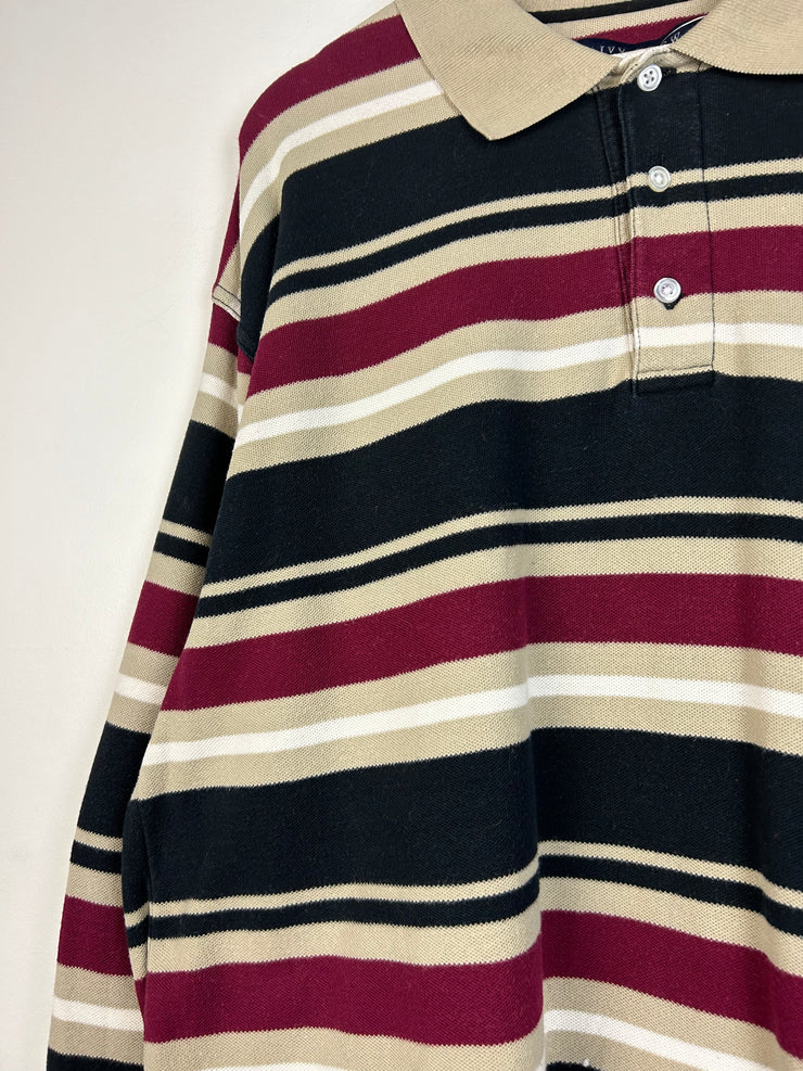 Vintage Y2K Ivy Crew Polo Rugby Long Sleeve