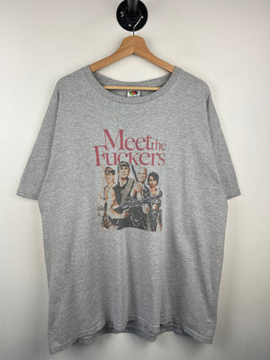 Vintage Meet The Fuckers George Bush Condoleezza Rice Comedy Grey Tee