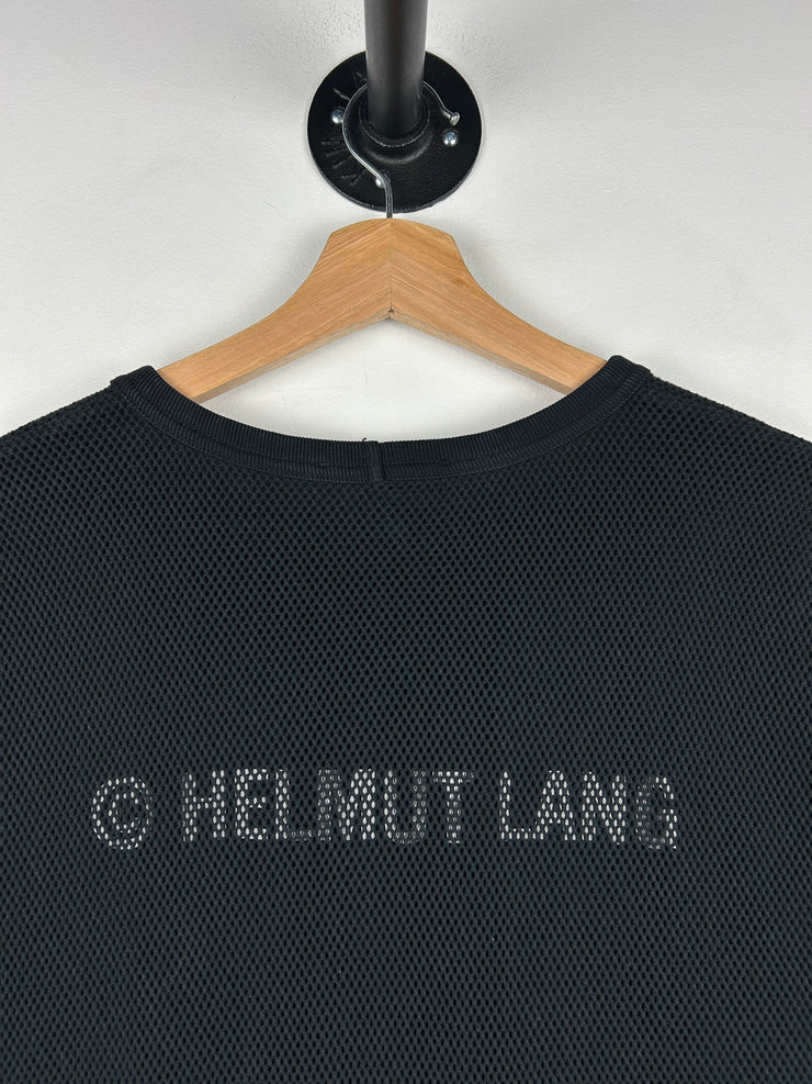 Helmut Lang Mesh Jersey Black Tee