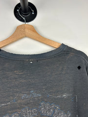 Vintage Wind River Ride The Winds Motorcycle Faded Black Tee
