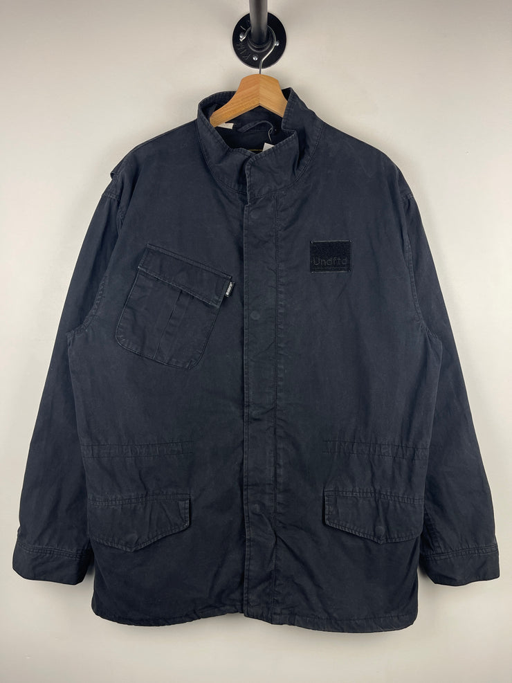 Undefeated Expect No Mercy Embroidered Black Work Jacket