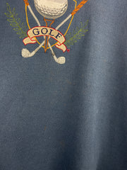 Vintage 90s Lee Golf Embroidered Navy Crewneck