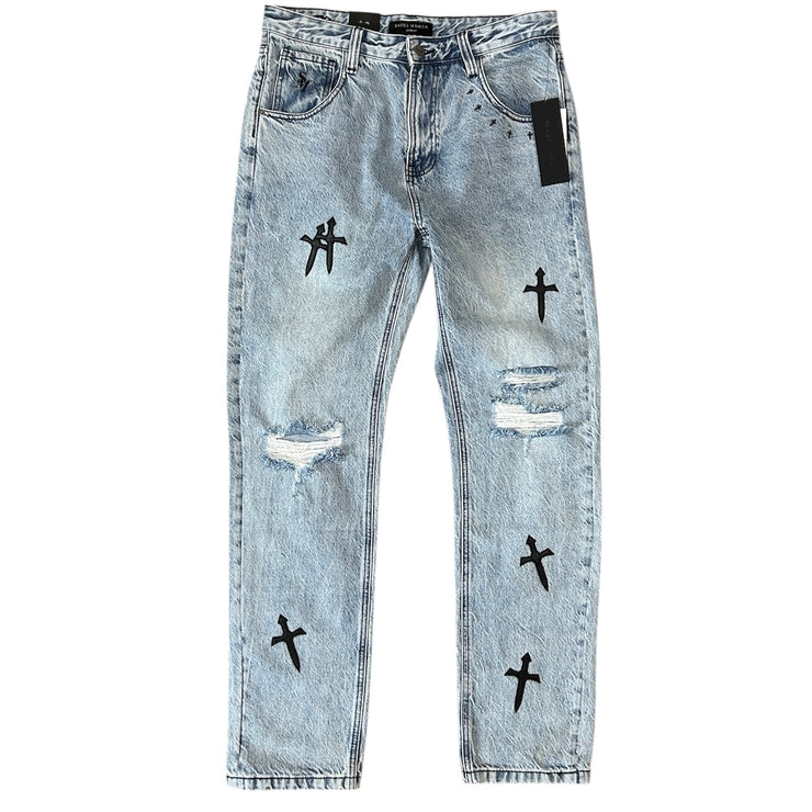 Saint Morta Daggers Blue Denim Jeans