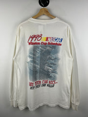 Vintage 90s Nascar Winston Cup White Long Sleeve
