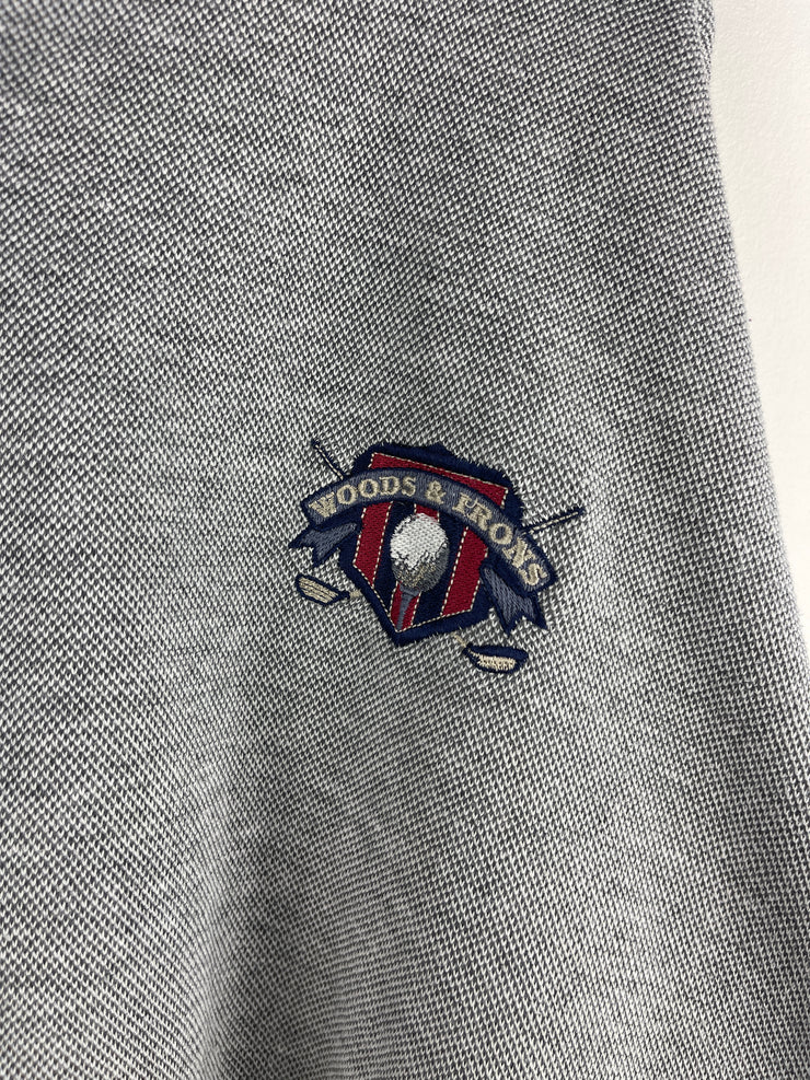 Vintage 90s Crable Sportswear Golf Woods & Irons Grey Crewneck