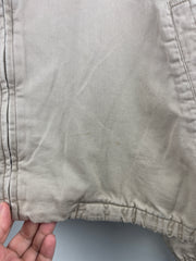 Vintage 90s Chaps Ralph Lauren Beige Cropped Harrington Jacket
