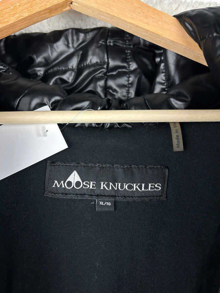 Moose Knuckles Dewson White Sherpa Hooded Jacket