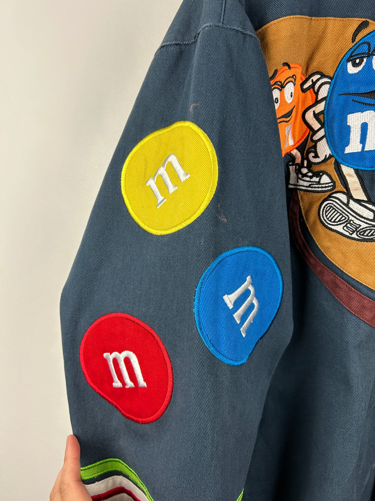 Vintage Nascar Jeff Hamilton M&M Navy Racing Jacket
