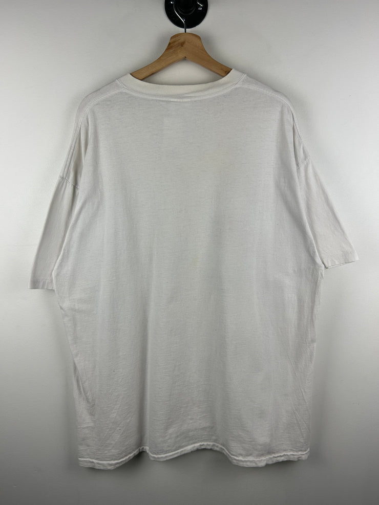 Vintage 90s Michigan Peeing White Tee