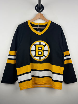 Vintage 90s NHL CCM Boston Bruins Black Hockey Jersey