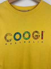Vintage 90s Coogi Australia Spellout Yellow Tee