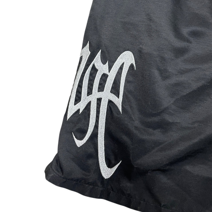 Revenge Embroidered Black Shorts