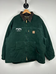 Vintage Carhartt Arctic Sherpa Lined Spruce Green Jacket C61 SPC