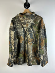 Vintage Y2K Real Tree Camo Fleece Hoodie