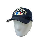 Vintage 90's Logo Athletic New York Yankees Spike Navy Snapback Hat