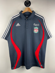 Vintage 2006 Adidas Liverpool Grey Polo Jersey