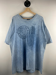 Vintage Harley Davidson Las Vegas Playing Cards Faded Blue Tee