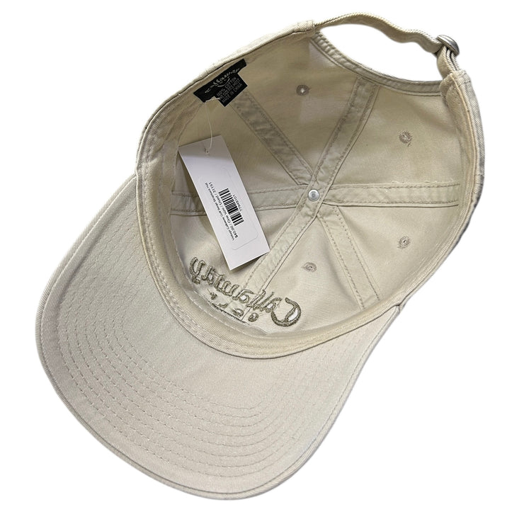 Vintage Callaway Golf Beige Strapback Hat