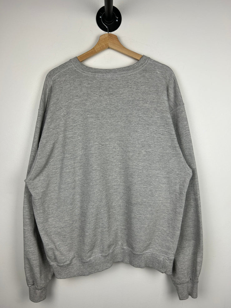 Vintage 90s NFL Champion Pittsburgh Steelers Embroidered Grey Crewneck