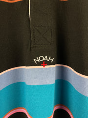 Noah Striped Black Rugby Long Sleeve