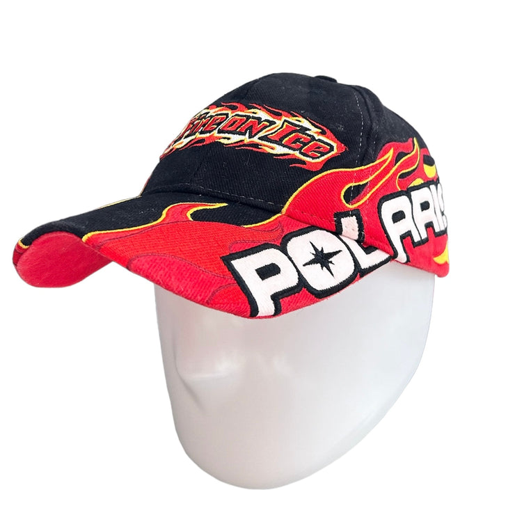 Vintage Polaris Fire On Ice Flame Hat