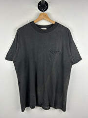 Vintage 70s Stanfields Barn Bash Police Black Pocket Tee