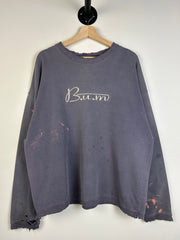 Vintage 90's B.U.M Thrashed Purple Crewneck