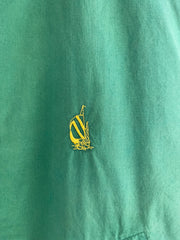 Vintage 90s Nautica Sport Green & Navy Reversible Bomber Jacket