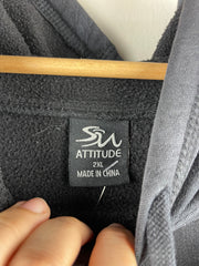 Vintage Budweiser Beer Embroidered All Over Print Black Hoodie