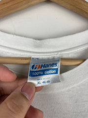 Vintage 90s Sex Pistols Sid Vicious Dead Newspaper White Tee