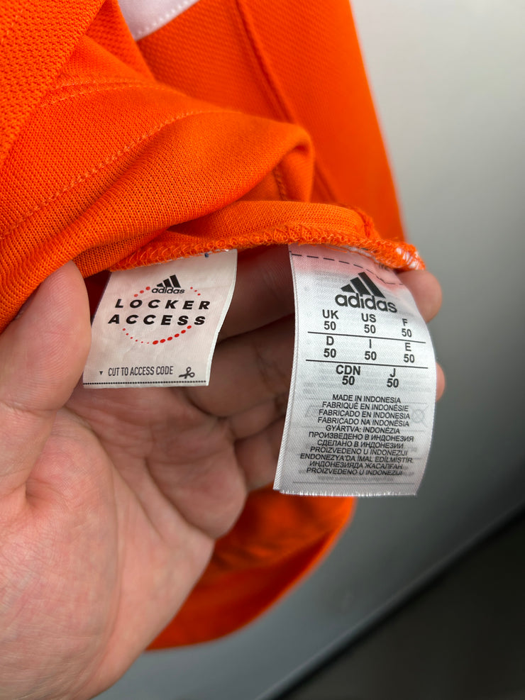NHL Adidas Edmonton Oilers Maroon Orange Hockey Jersey